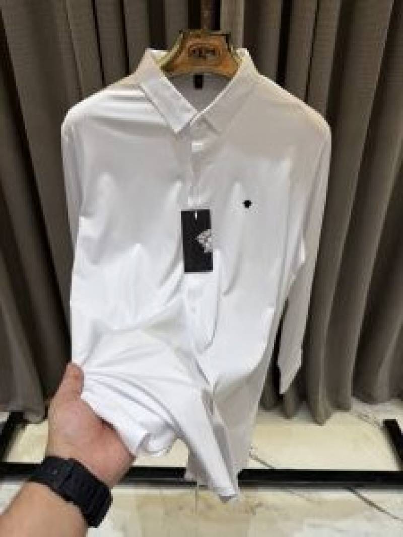 Versac_e Stichless Imported Korean Lycra Shirt White