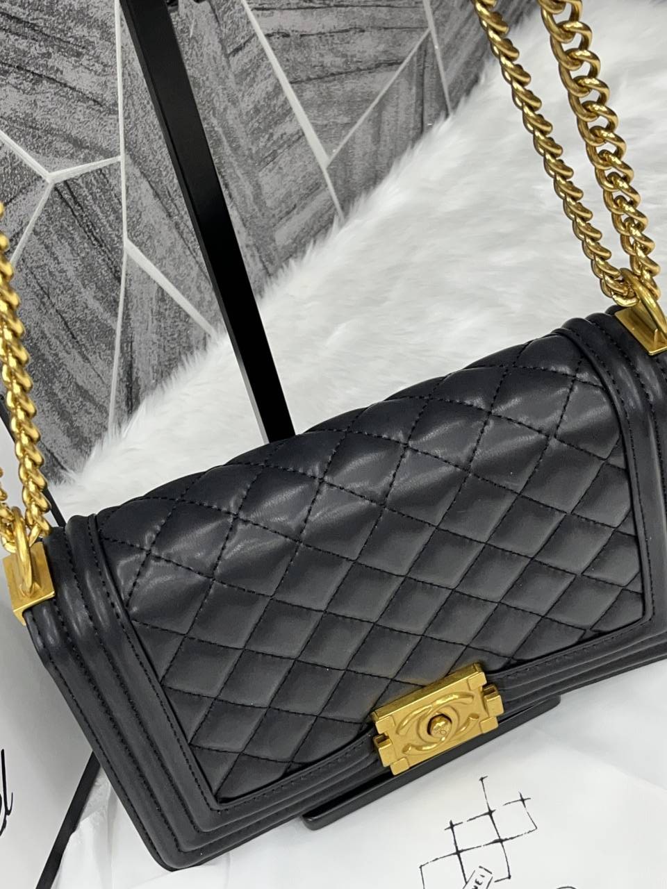 Chennel_Le_Boy_Black_Gold_With_OriginalBox