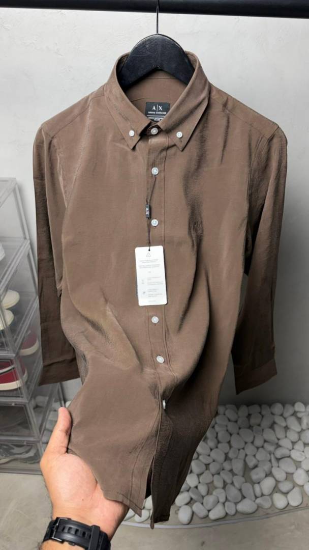Armaani Exchang e AX Premium Polycotton Silk Shirts. 2443.Sale offer VS1000