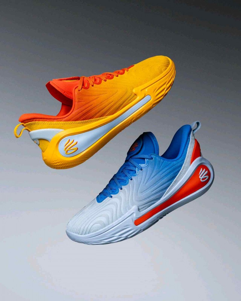 Underr Armour Curry 12 Blue Calm Blue Atlantis Dark Orange 1210
