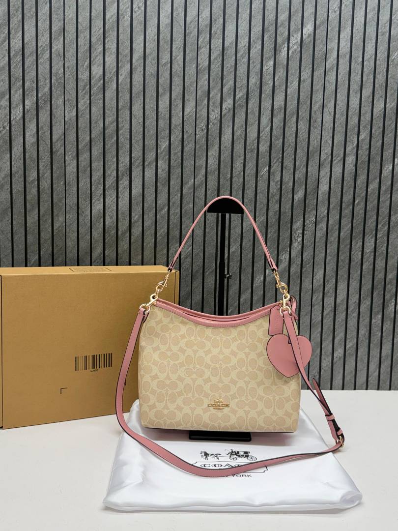 Coacch Laurel Special Edition PinkHeart Hobo Tote With OriginalBox DustCover Tag