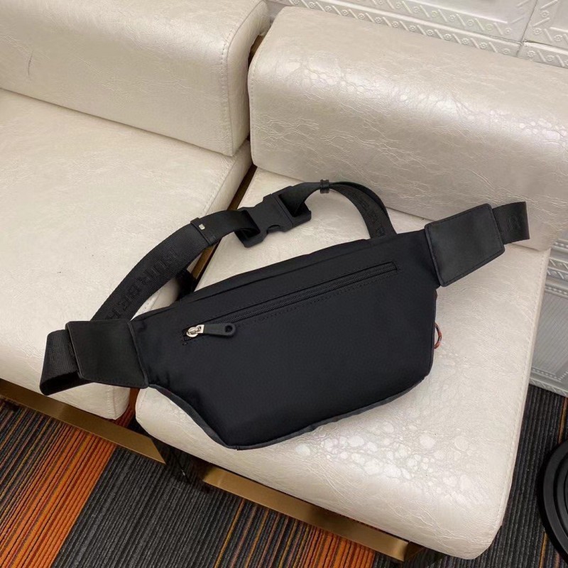 Burbery_B_Black_Check_Print_Waist_BeltBag_With_DustCover