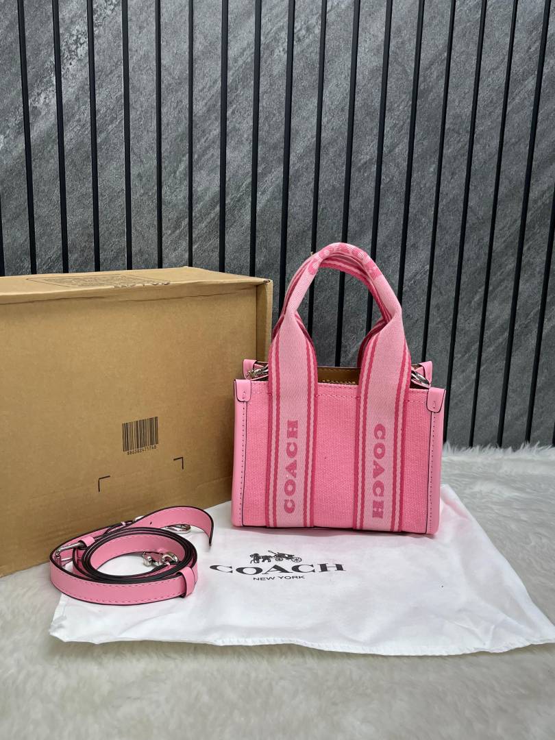 Coach Smith Tote Supermini Canvas With Originalbox DustCover