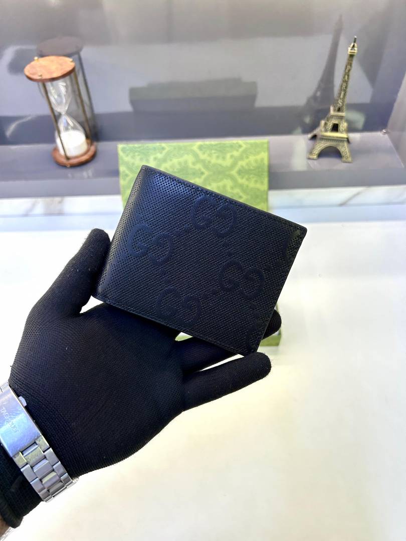 Guchi 2 Wallet Combo Black Premium Quality Fa 708