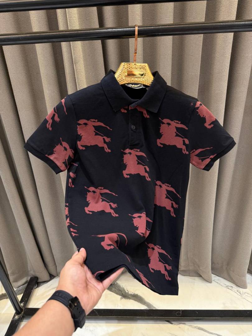 Burbery Full Monogram Polo Black