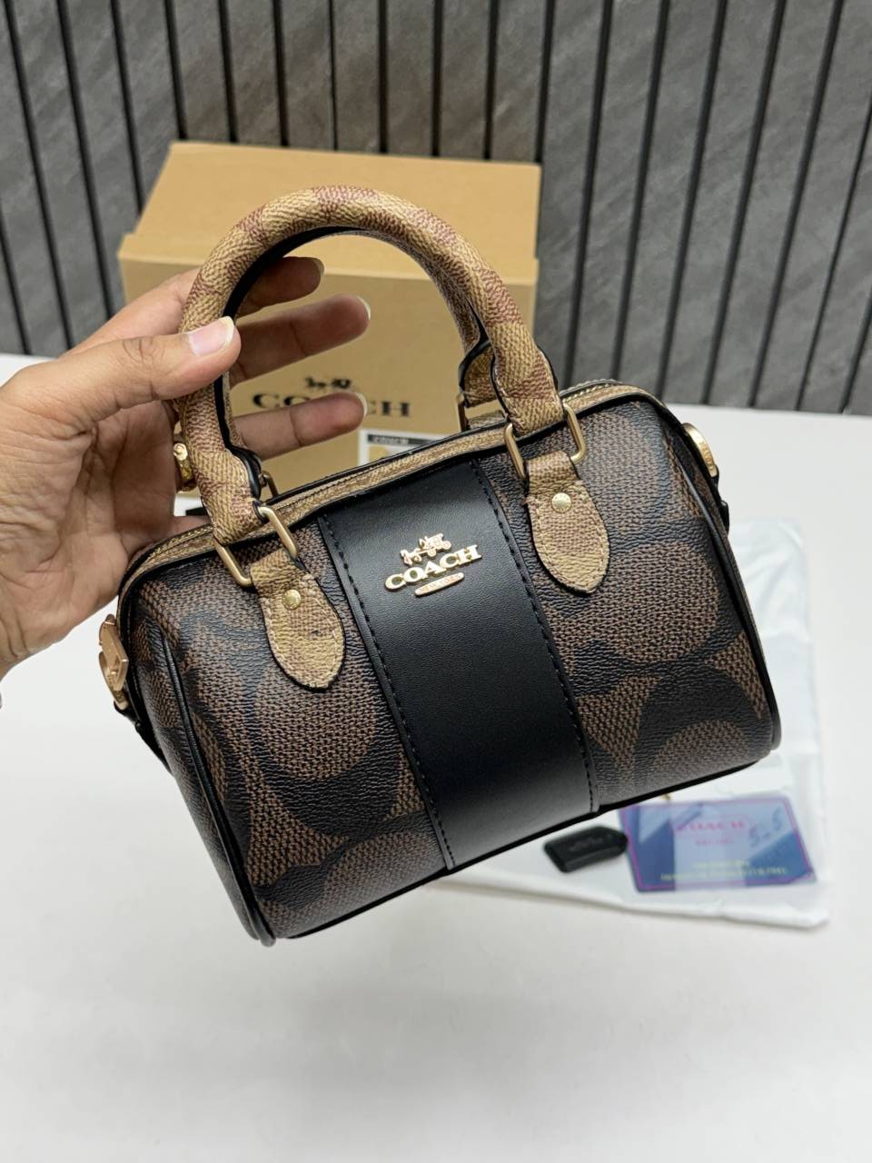 Coacch Rowan Mini Coffee-Ap-Black With OriginalBox DustCover