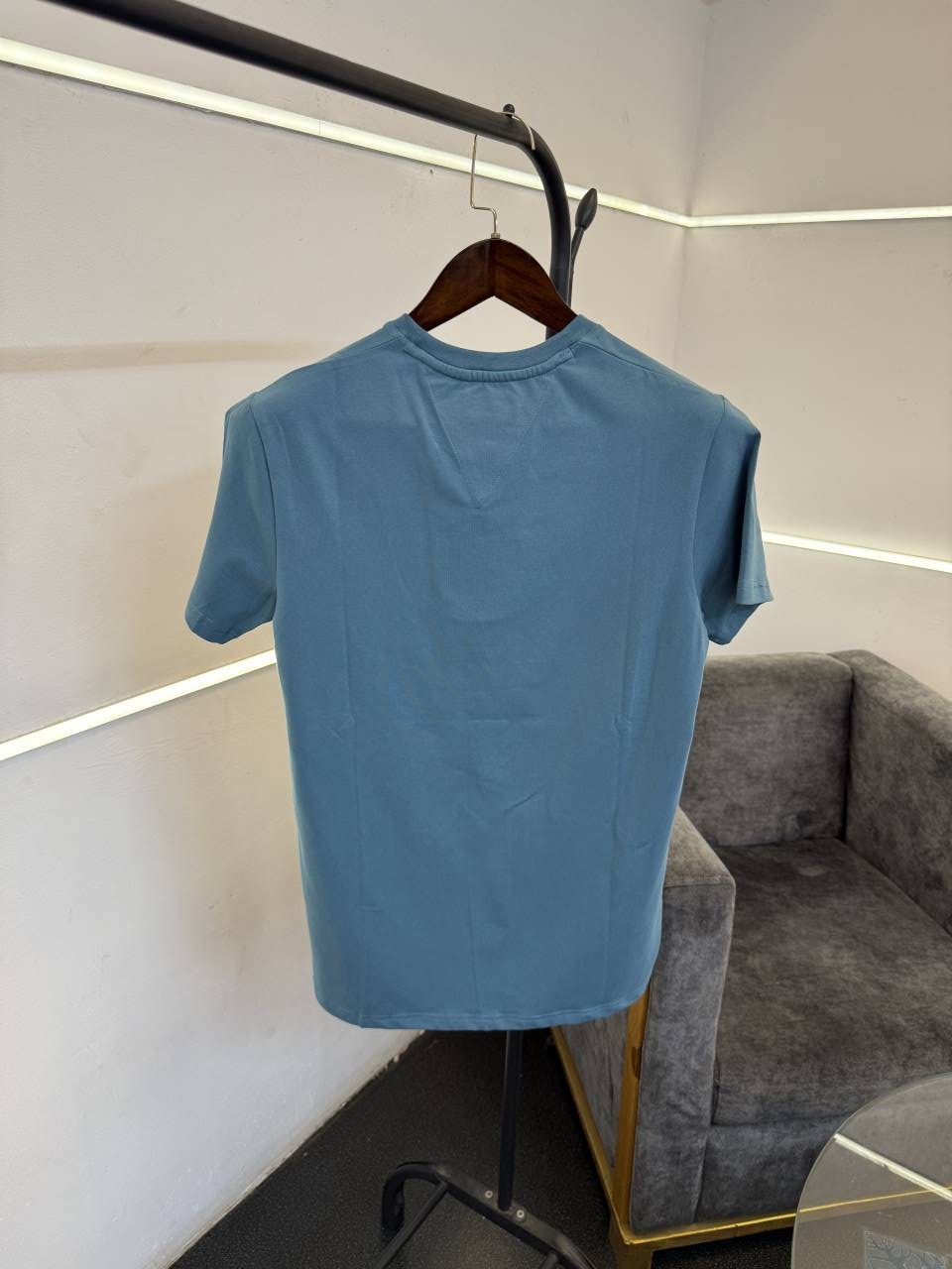 Tommyy hilfiger slate blue imported round neck tshirt