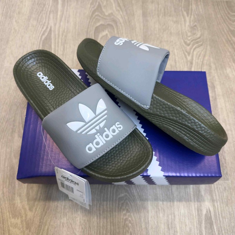 Adiddas Hyper Boost Premium Grey Olive Slides SE12