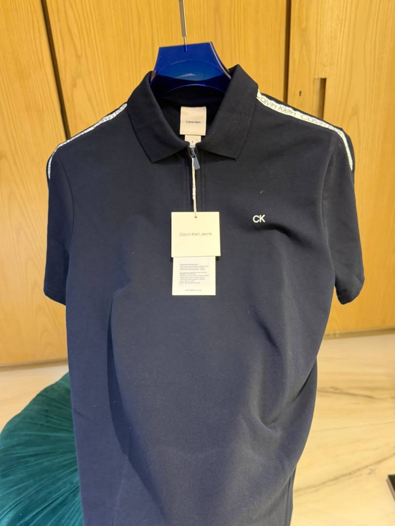 Calvi-xn Klein IMPORTED STORE ARTICLE POLO T SHIRT NAVY BLUE