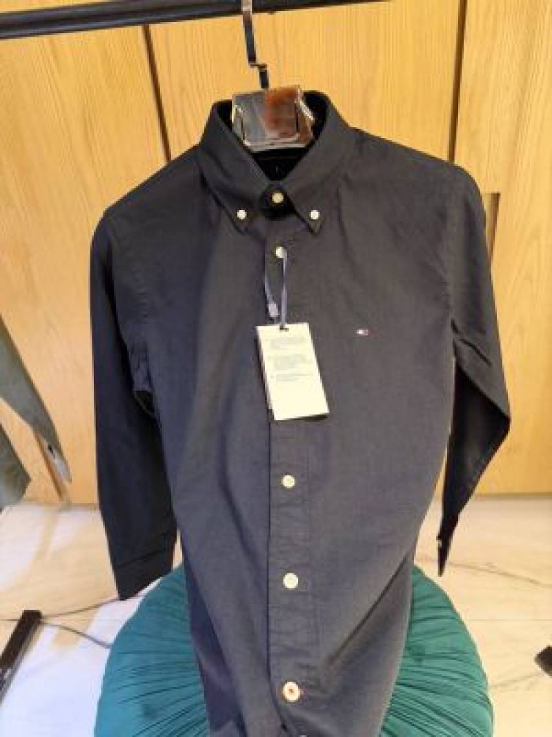 TOM-Y HILFIGER IMPORTED STORE ARTICLE SHIRT  LINEN FABRIC