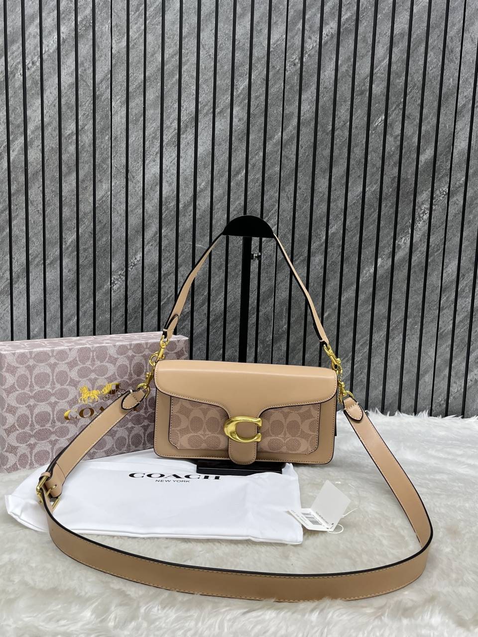 Coach Tabby 26 BeigeS With OriginalBox DustCover 2Belt
