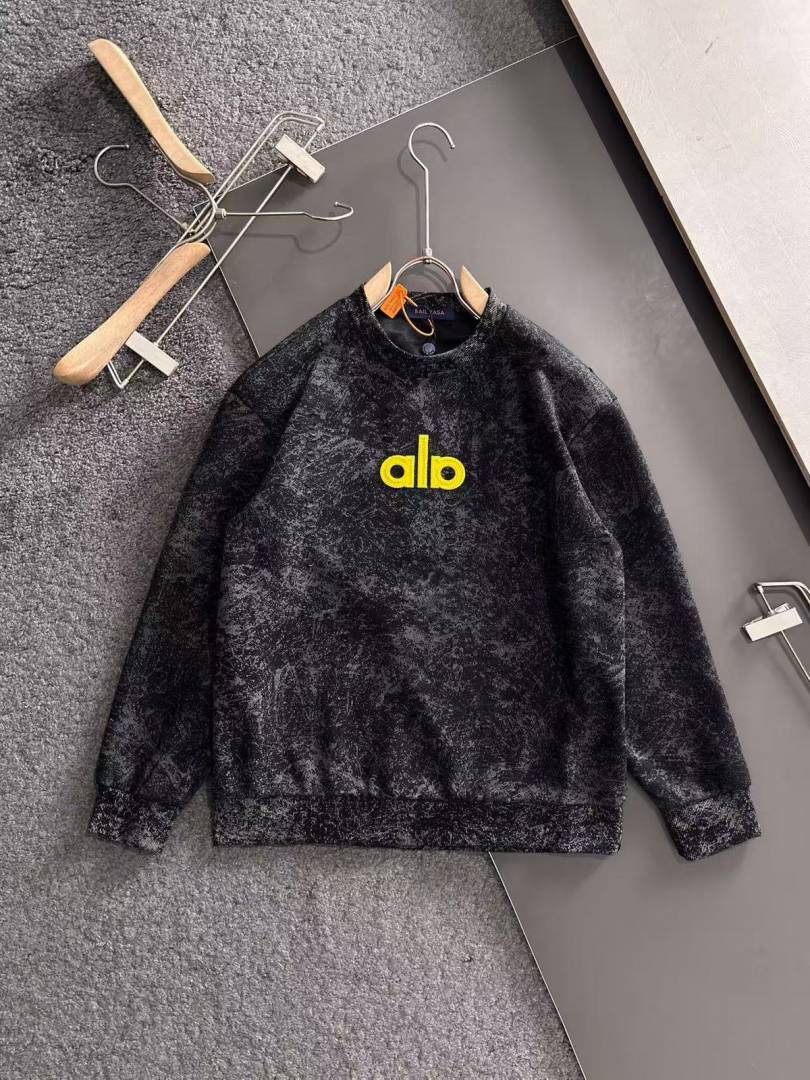 Alo IMPORTED SWEATSHIRT STORE ARTICLE BLACK AND GREY