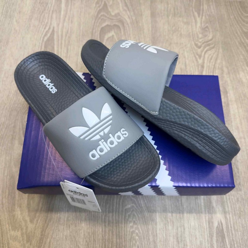 Adiddas Hyper Boost Premium Grey White Slides SE12