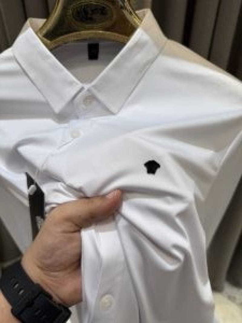 Versac_e Stichless Imported Korean Lycra Shirt White