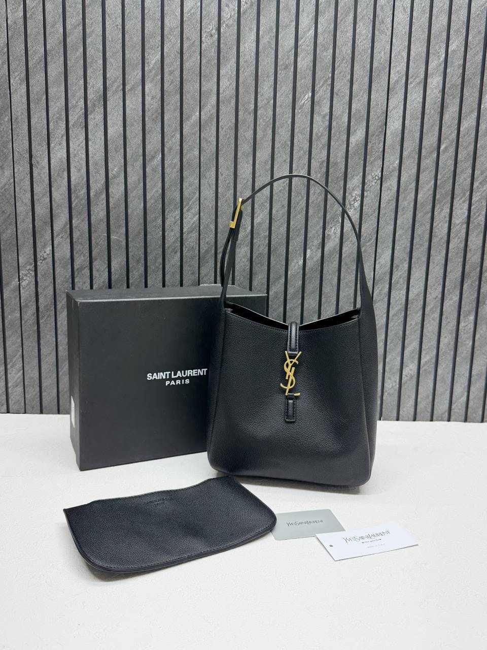 Ysl Saint Laurent Le 5 A 7 Hobo Shoulder Bag With Original Box & Dust Cover