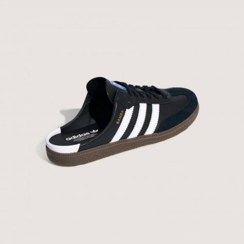 Adidaas Samba Mule Black White 703