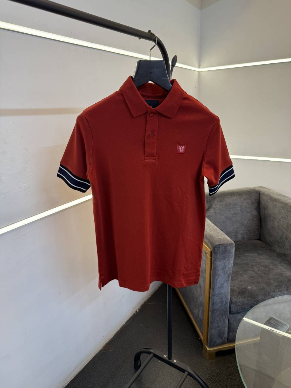 Rarerabbit classic imported polo tshirt red rust sale