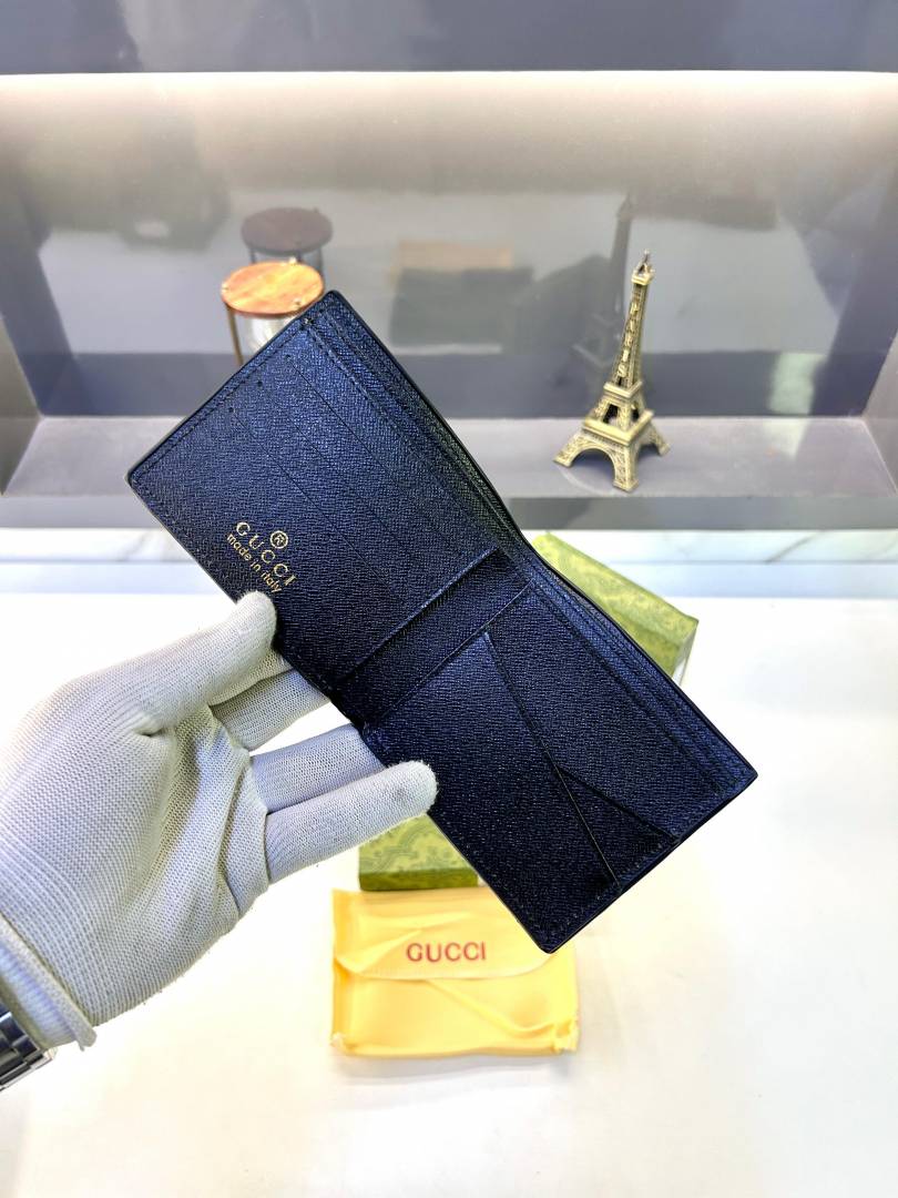 Gucc_ Black Premium Quality Wallet Fa 637