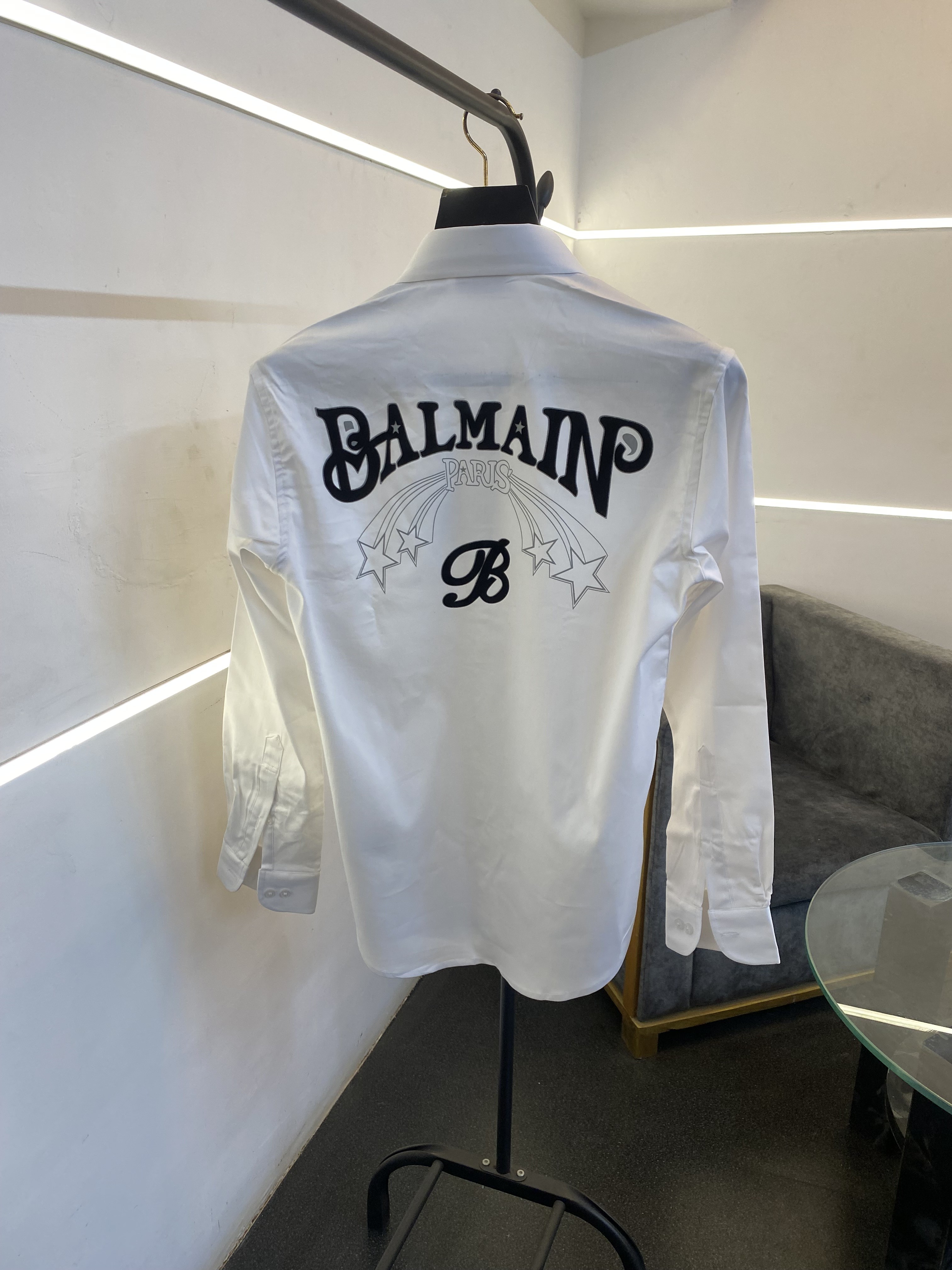 Balman velvet patch front and back logo imported box pack shirt white sale