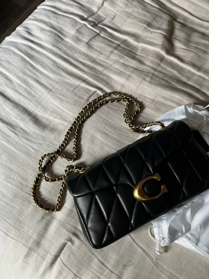 Coach Tabby 26 Black-Gold With Original Box & DustCover