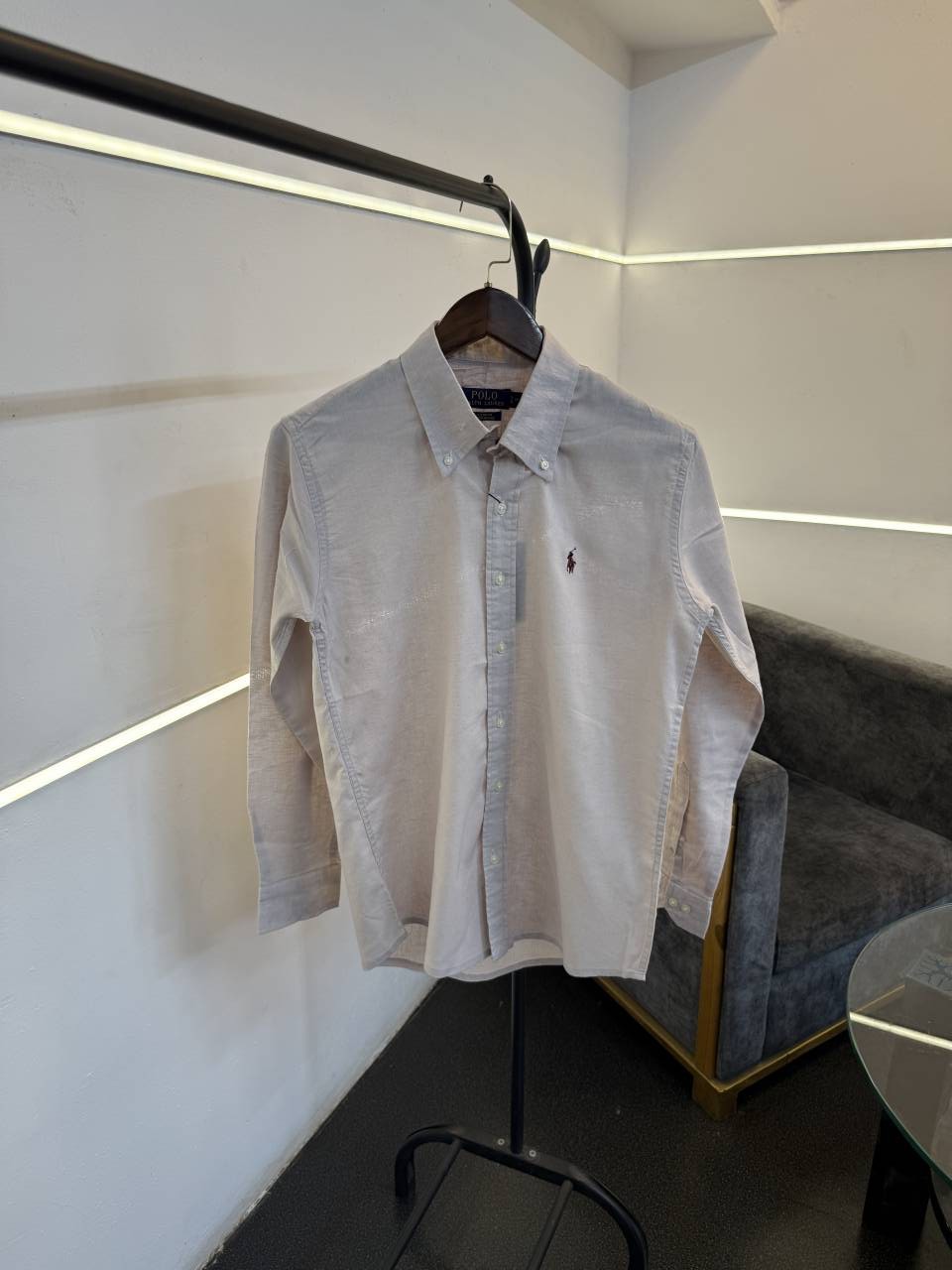 Ralph lauren linen imported shirt light