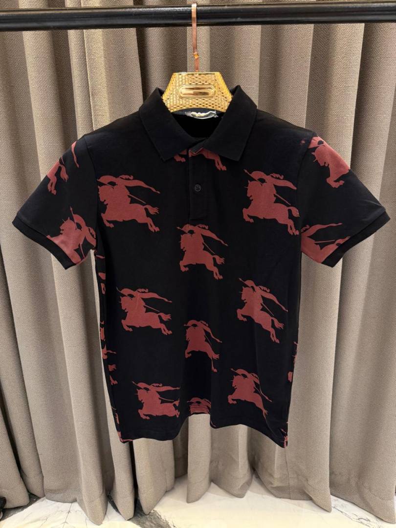 Burbery Full Monogram Polo Black