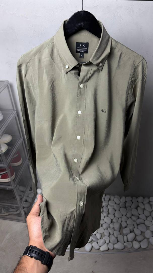 Arma_ Exchang_e Premium Polycotton Silk Shirts. 2442