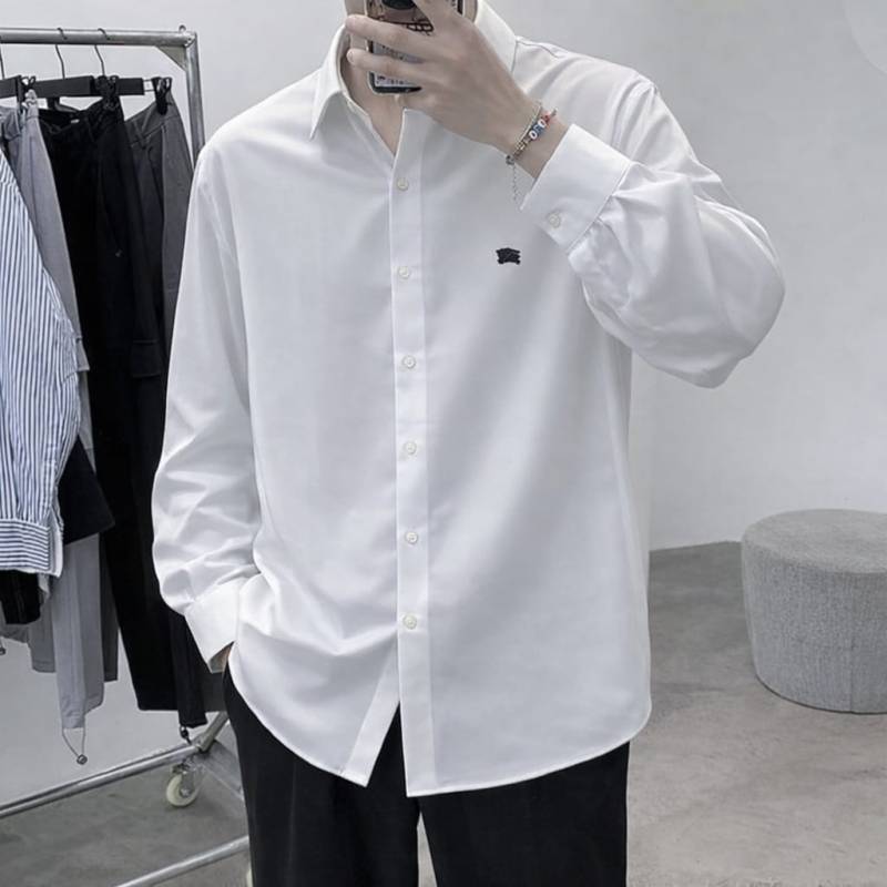BURBERY IMPORTED TRENDING KOREAN SHIRT WHITE