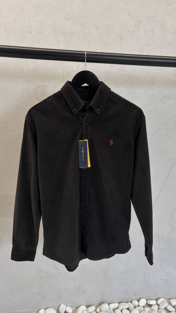 Ralph Lauren Polo Black Corduroy Shirt 1020