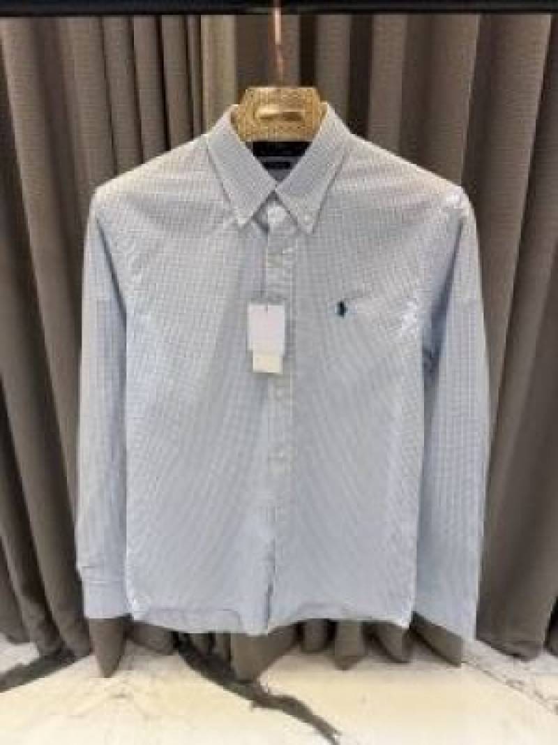 Ralph Lauren chest logo imported shirt sky blue