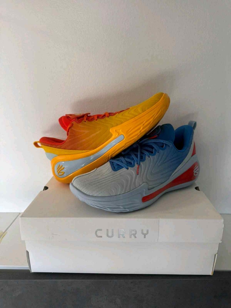 Underr Armour Curry 12 Blue Calm Blue Atlantis Dark Orange 1210