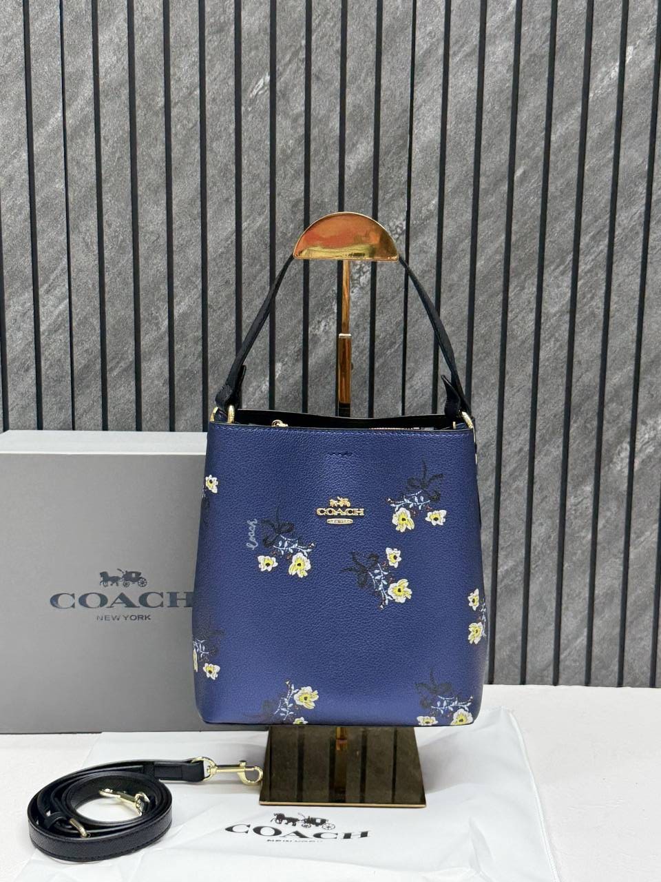 Coacch Bucket Floral Print With Original Box & DustCover