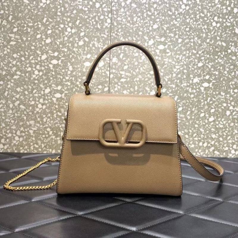 Valentynoo Beige VSling TopHandle ShoulderBag With duscovero