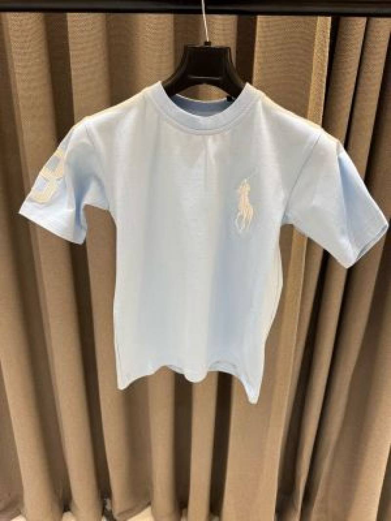 No return Ralf Lauren imported Kids Tshirt Sky blue