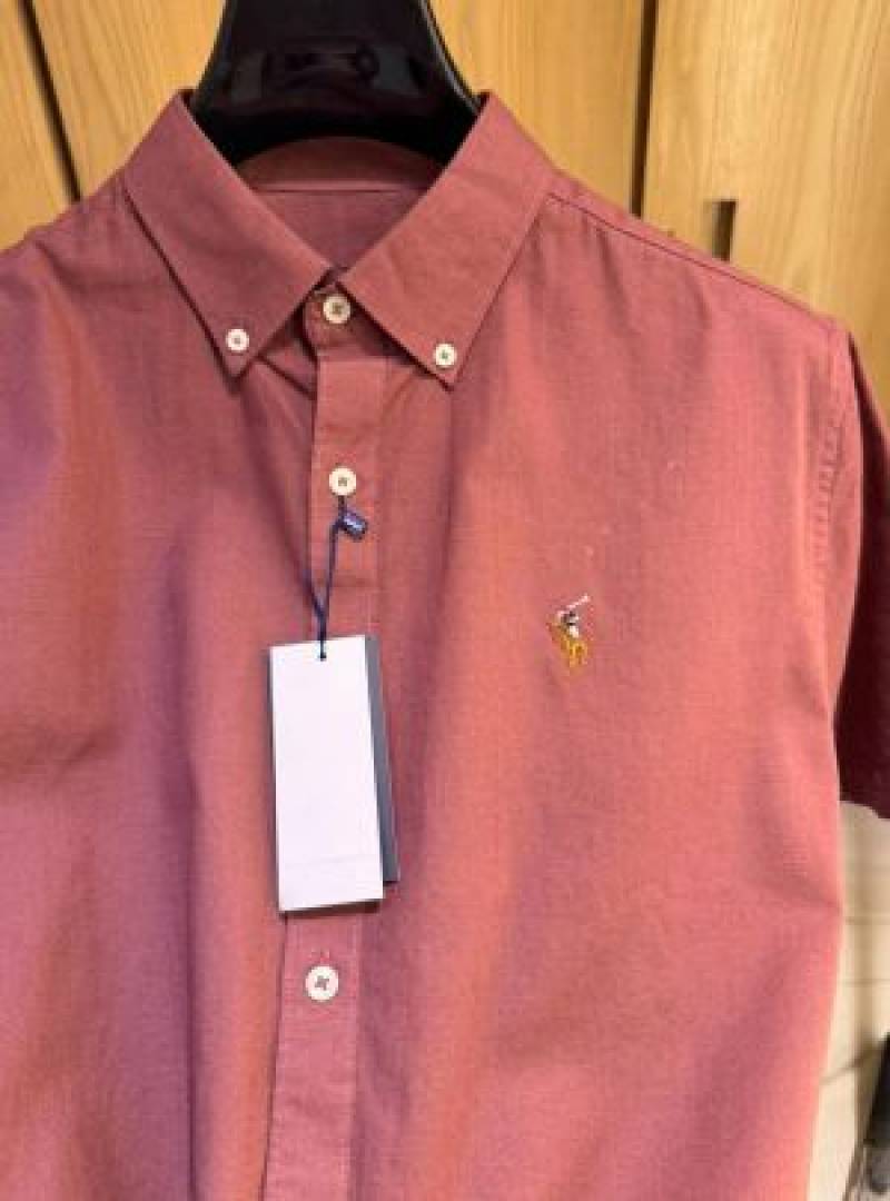 RALPx-H LAUREN POLO STORE ARxTICLE IMPORTED leelan fabric SHIRT