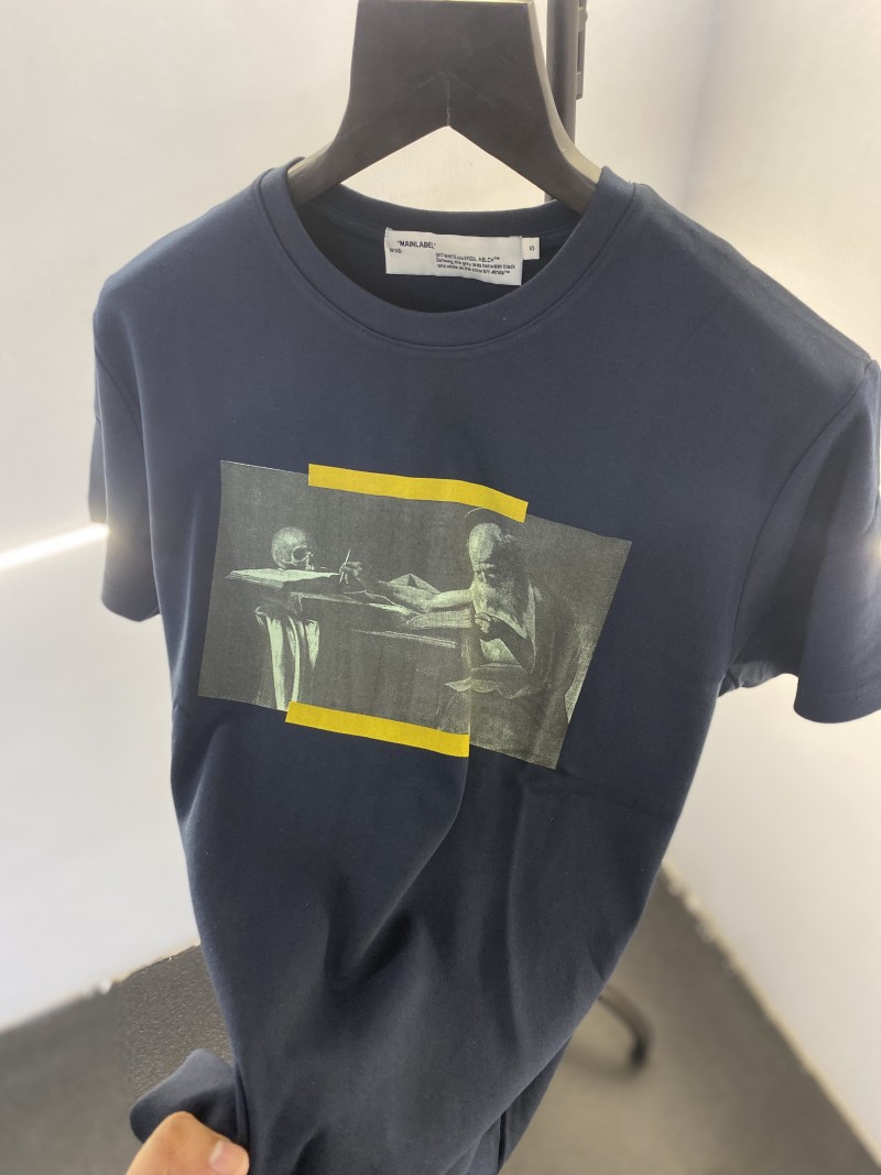 Of white navy graphics over size imported tshirt sale