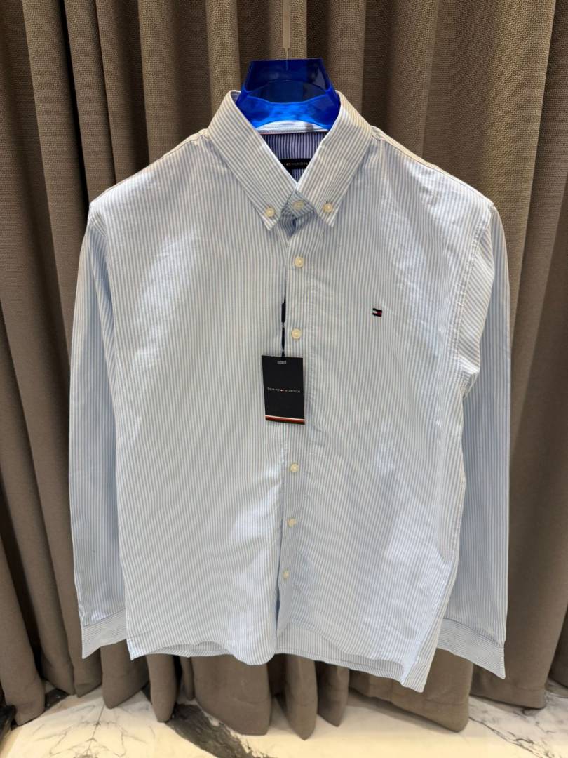 Tommy Hilfigar Chest Logo Lining Full Sleeves Shirt