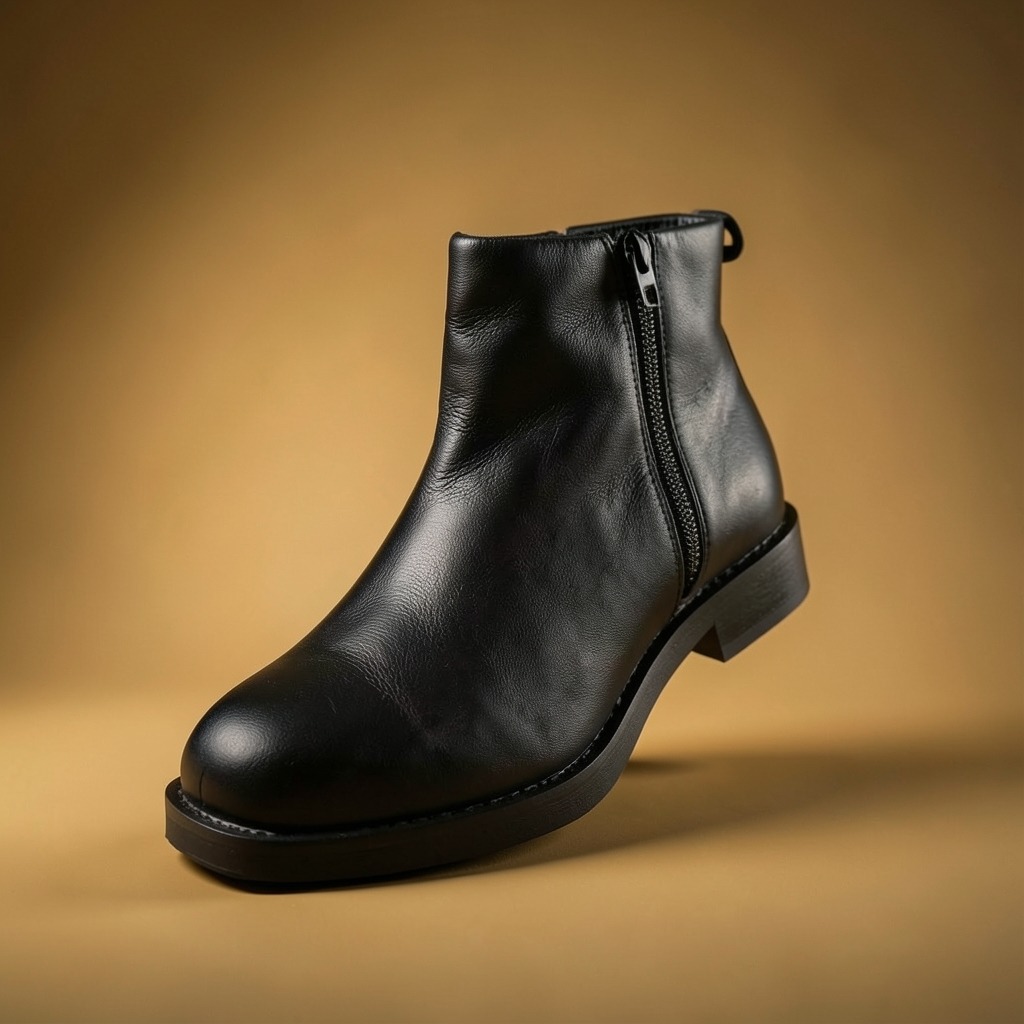 Zarraa Chain Chelsea Suede Black