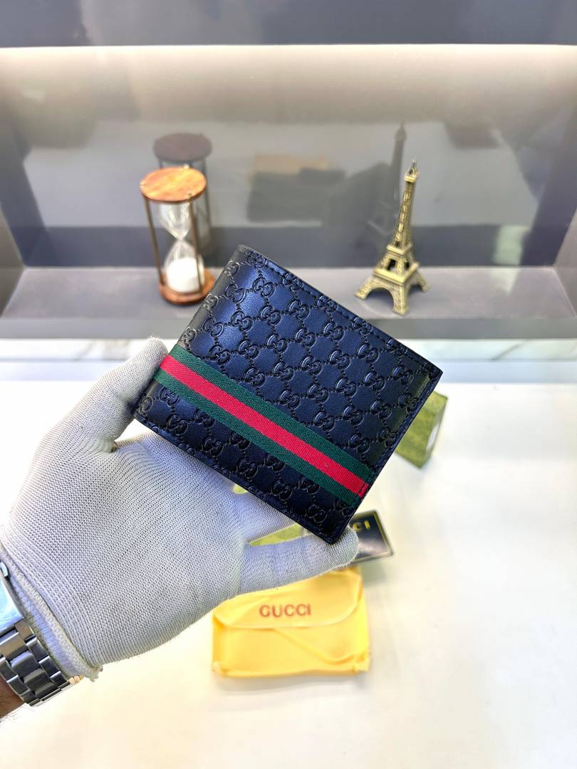 Guchi Black Premium Quality Wallet Fa 631