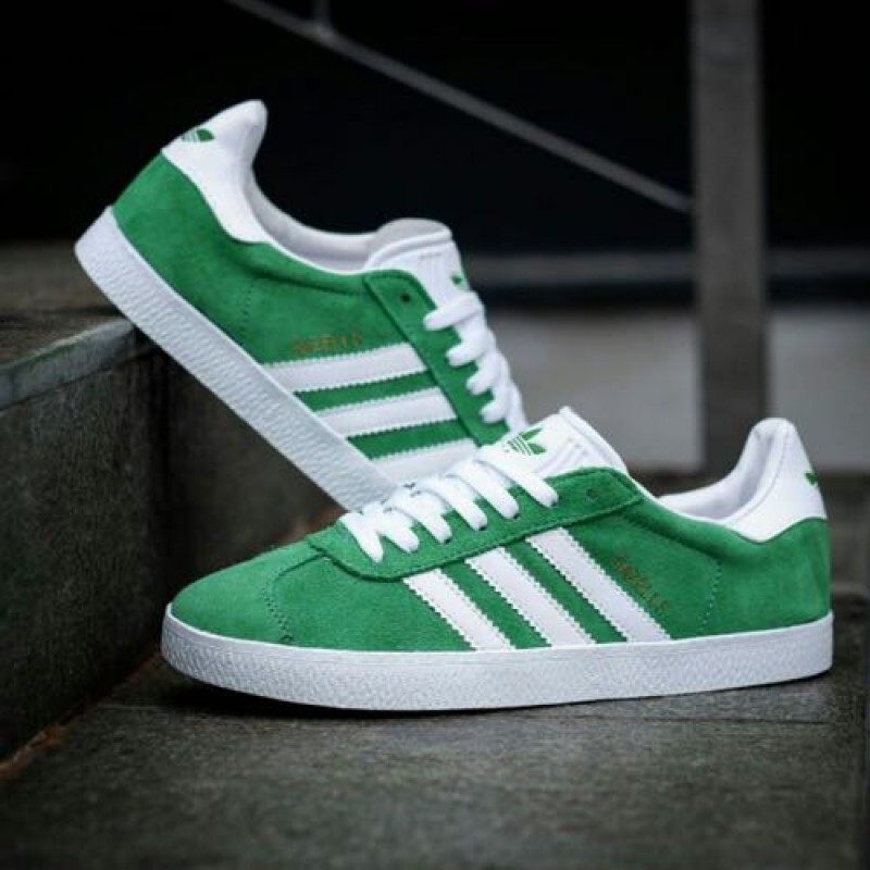 ADIDDAS GAZELLE GREEN WHITE sale