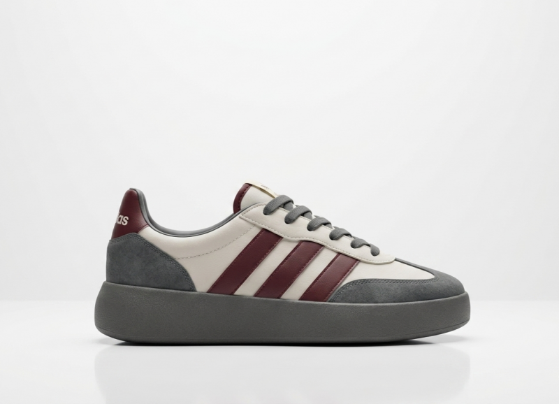 ADIDDAS BARRED GREY MAROON