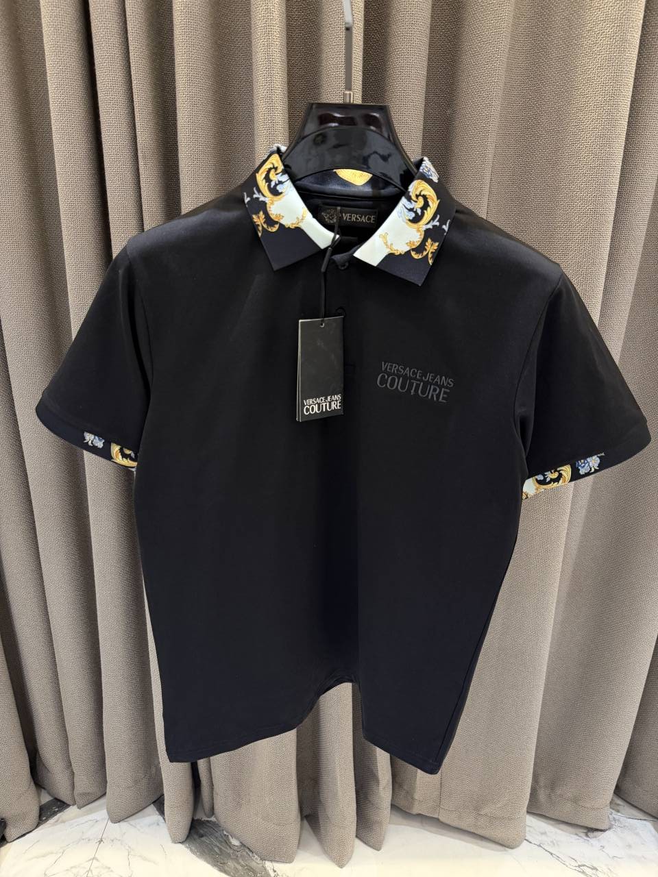 Versac_e Premium Black Polo Tshirt