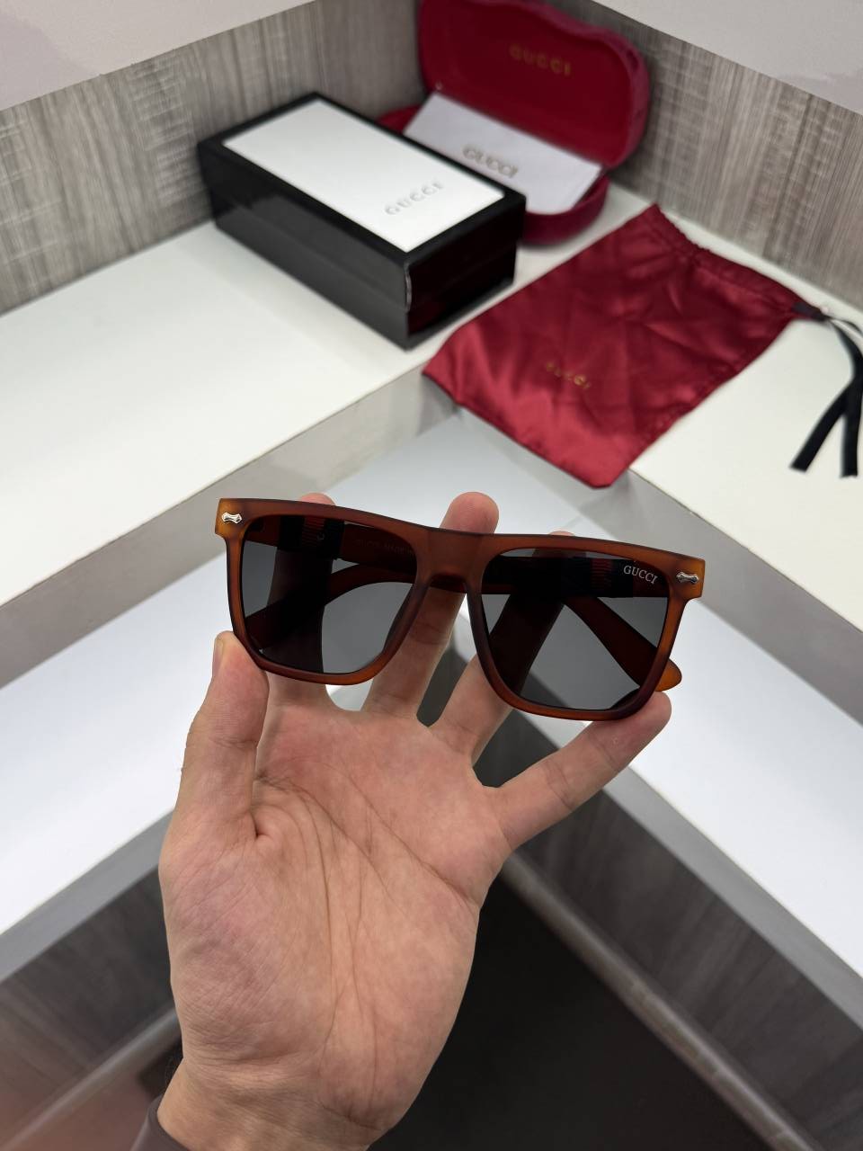 Guchi 1390 Premium sunglass (Brown)
