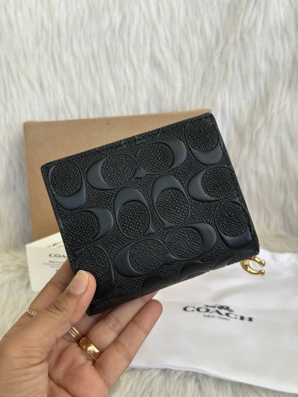 Coach_Snap_Wallet_Black_Edition_Coded_With_OriginalBox_DustCover_Tags