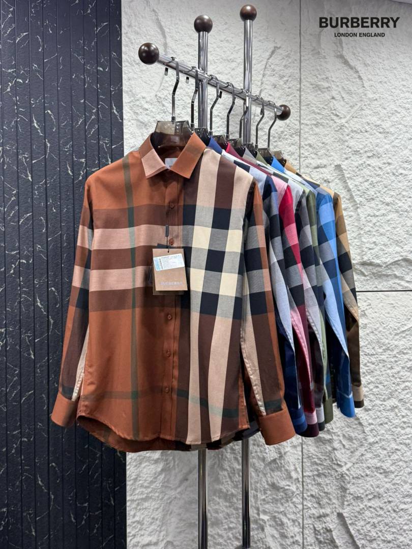 Burberr_Signature Full Sleeves Shirt Brown