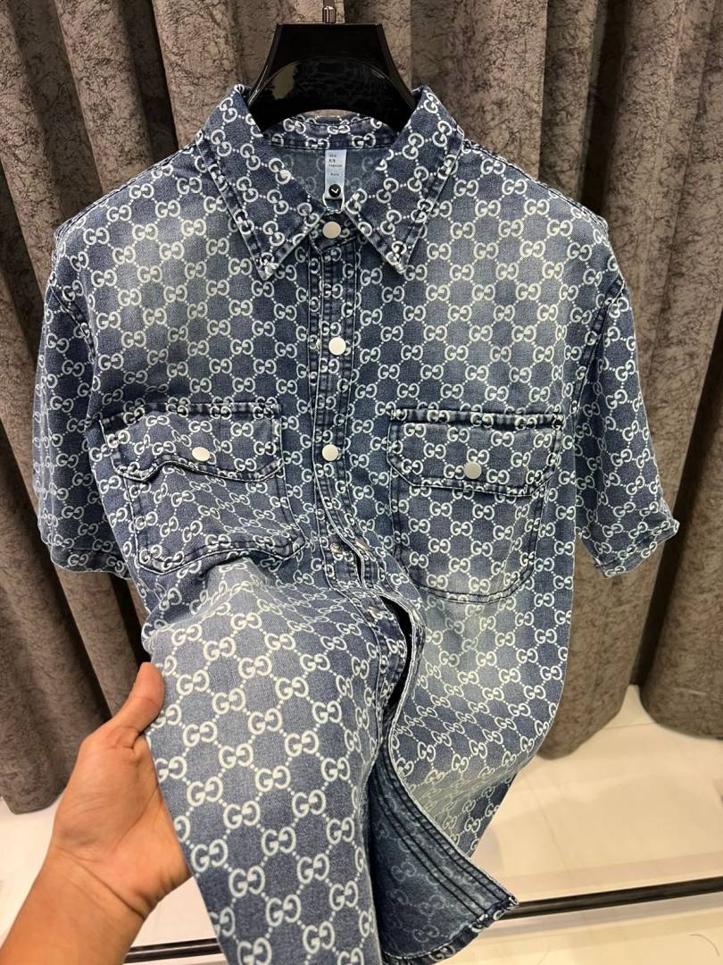 Gucci IMPORTED STORE ARTICLE DENIM SHIRT