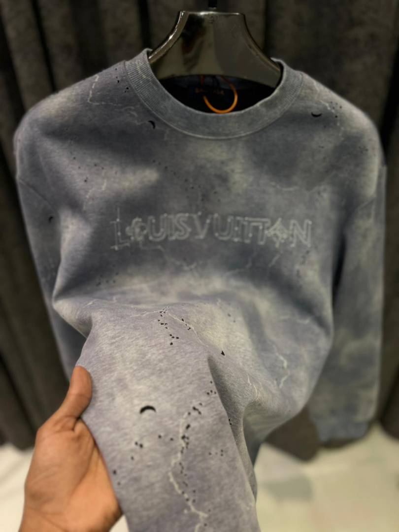 v-uitton imported sweatshirt store article grey