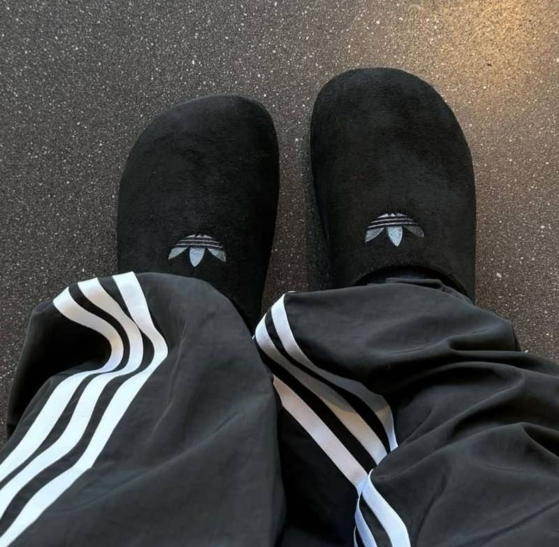Adiddas Adimule Slide Black Suede