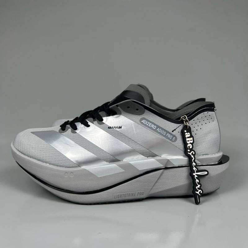 Adiddas Adizero Adios Pro 5 Cream running shoe silver