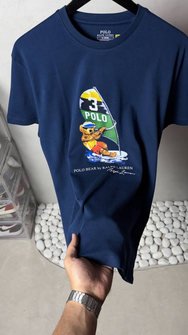 Ralf Lauren Bear Premium Round Neck T-Shirt 1106